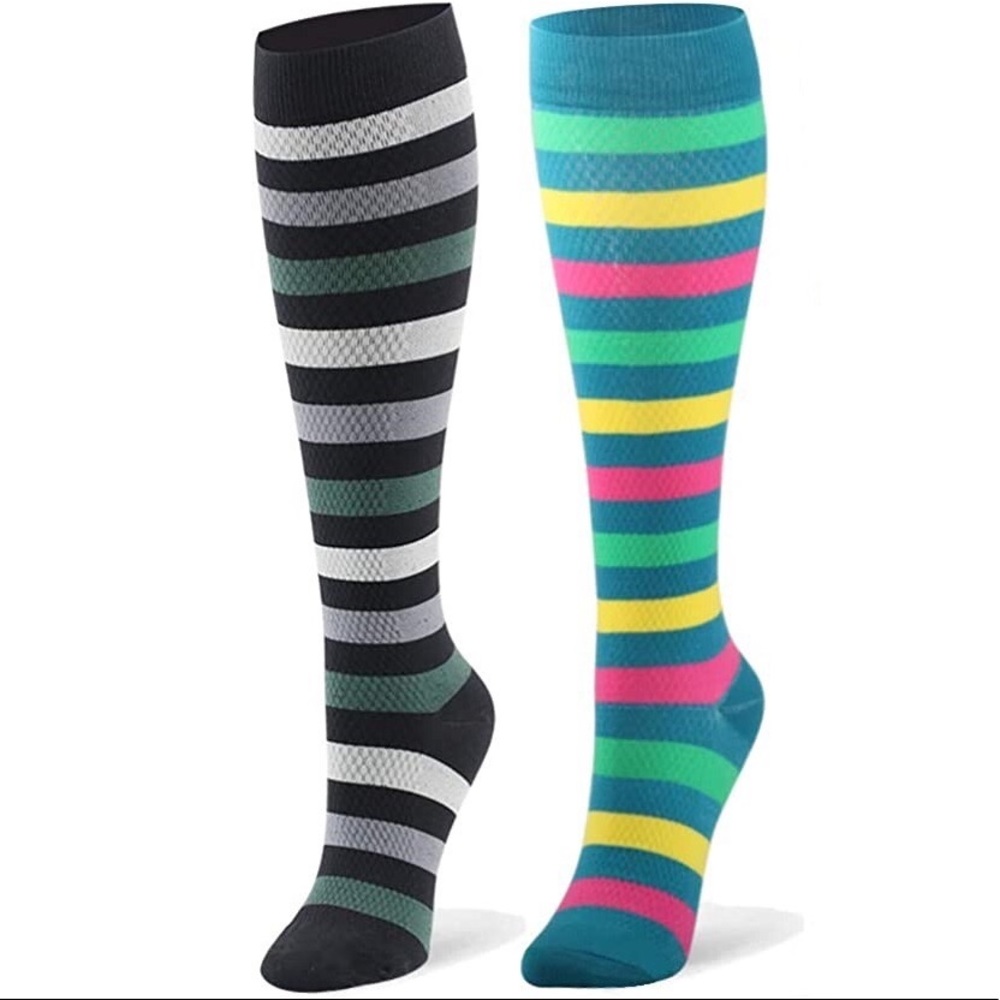 Unisex Compression Socks - Set of 2 - 20-30mmHg - L/XL